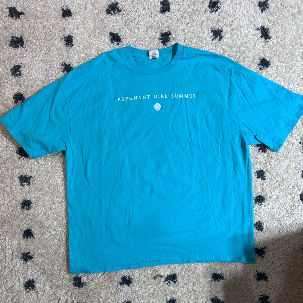Comfort Colors “Pregnant Girl Summer” Turquoise Tee